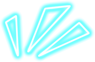 Blue neon decoration